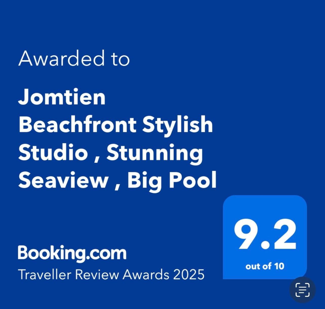 Jomtien Beachfront Stylish Studio , Stunning Seaview , Big Pool Esterno foto